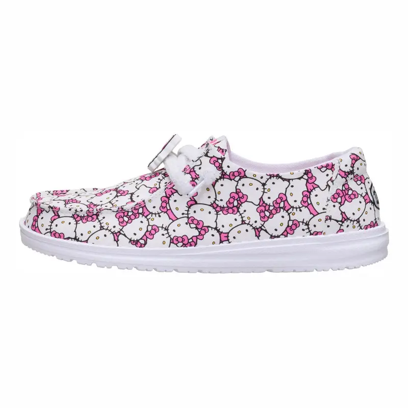 Wendy Hello Kitty Tossed Print White Pink