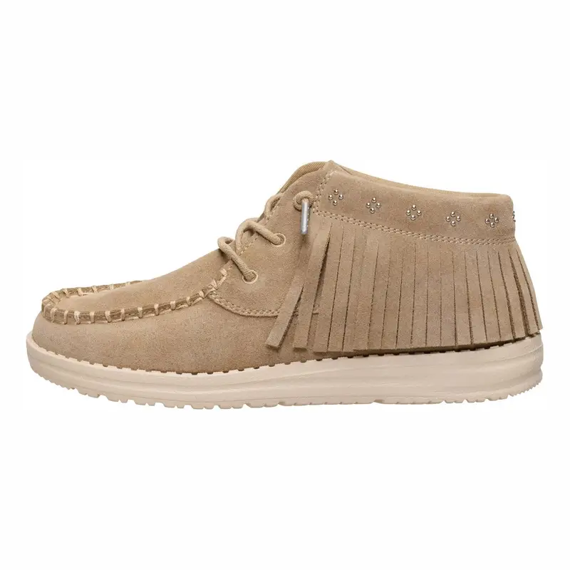 Wendy Mid Fringe Cowgirl Suede Tan