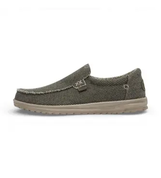 per uomo HD40124 Sneakers verdi intrecciate Mikka (40), Tessuto, Basso, Nessuno, Casual, Verde