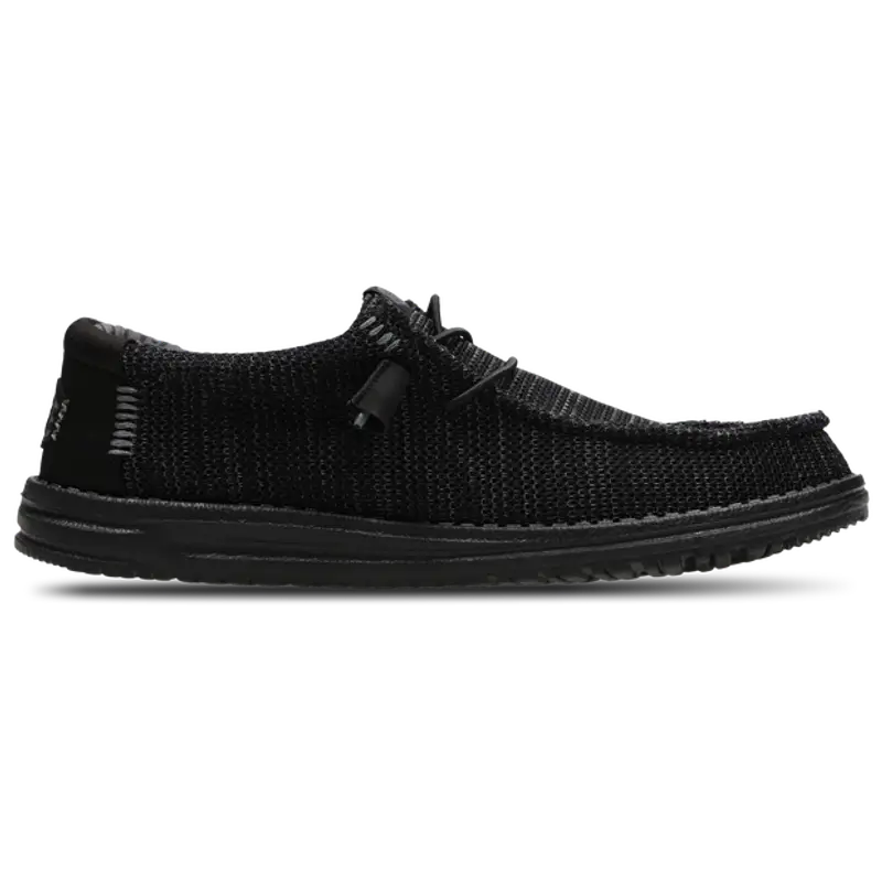 HEYDUDE Wally Stretch Sox male Scarpe - Nero - Tela - Foot Locker