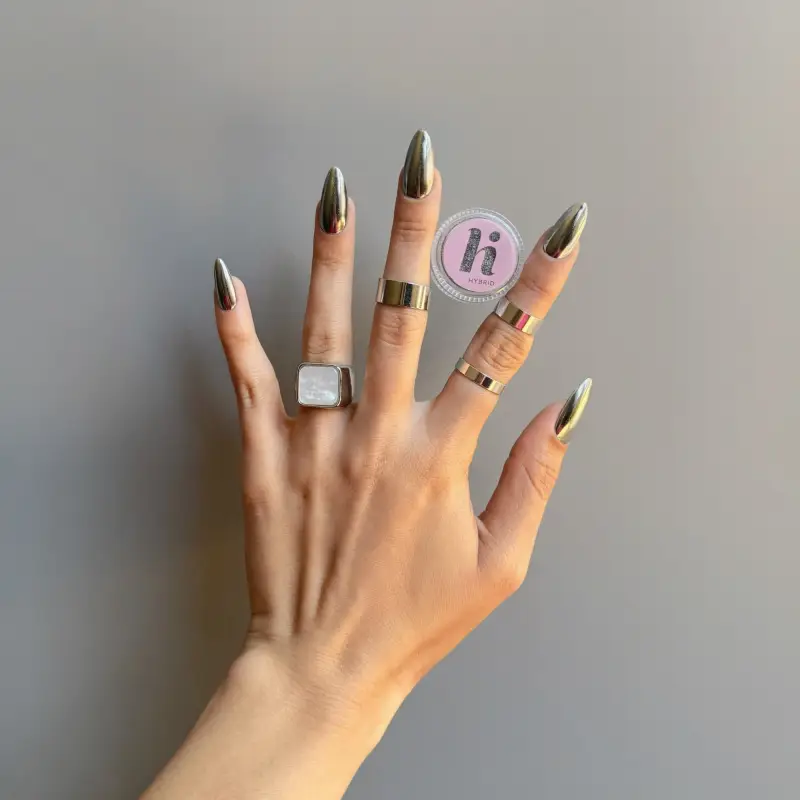 Accessori Nail Powder Mirror Dust #501 Mirror Dust Silver - Accessori unghie #501 Mirror Dust Silver miniatura 4