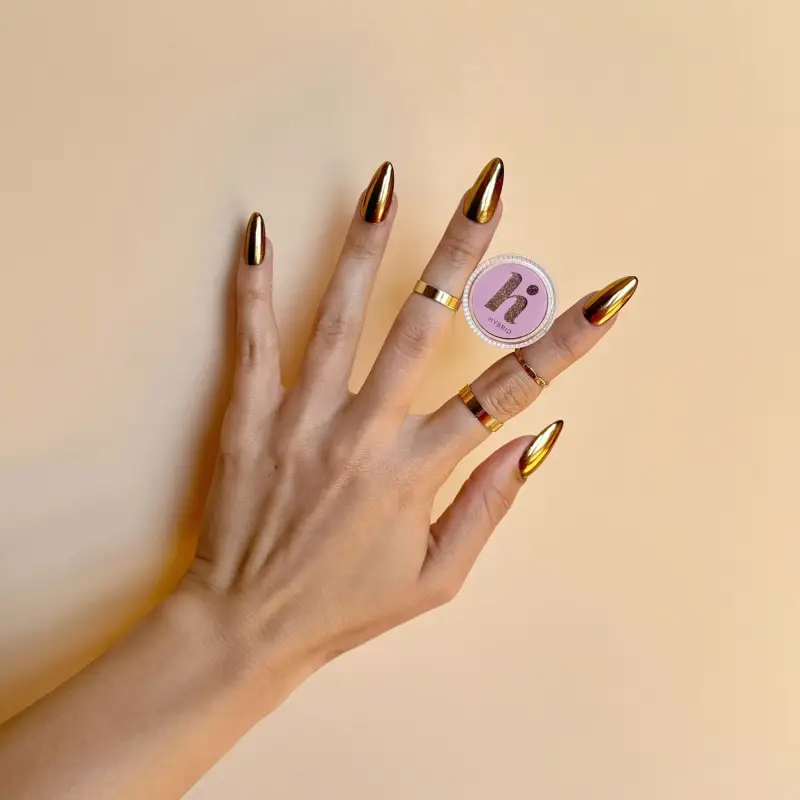 Accessori Nail Powder Mirror Dust #502 Mirror Dust Gold - Accessori unghie #502 Mirror Dust Gold miniatura 4