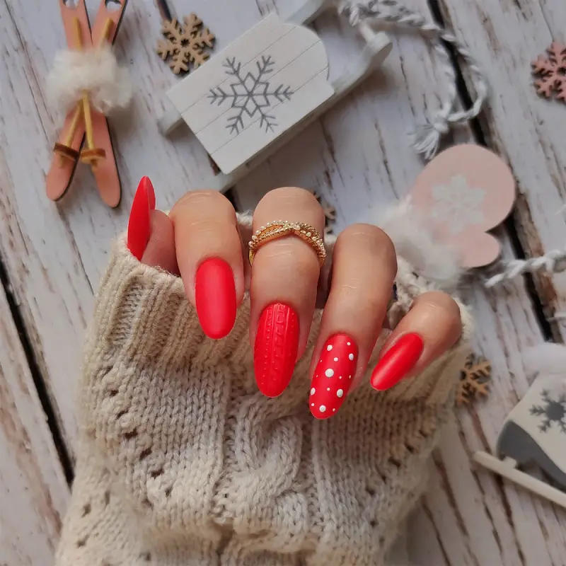 UV Gel Polish Après-ski Smalto Semipermanente #360 Cozy Red Cashmere - Smalto gel e semipermanente #360 Cozy Red Cashmere miniatura 4