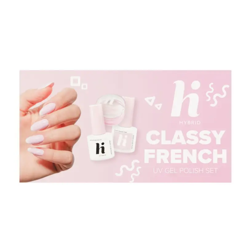 UV Gel Polish CLASSY FRENCH Set - Cofanetti make up