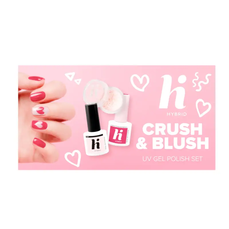 UV Gel Polish Crush & Blush Set - Smalto gel e semipermanente,Cofanetti make up