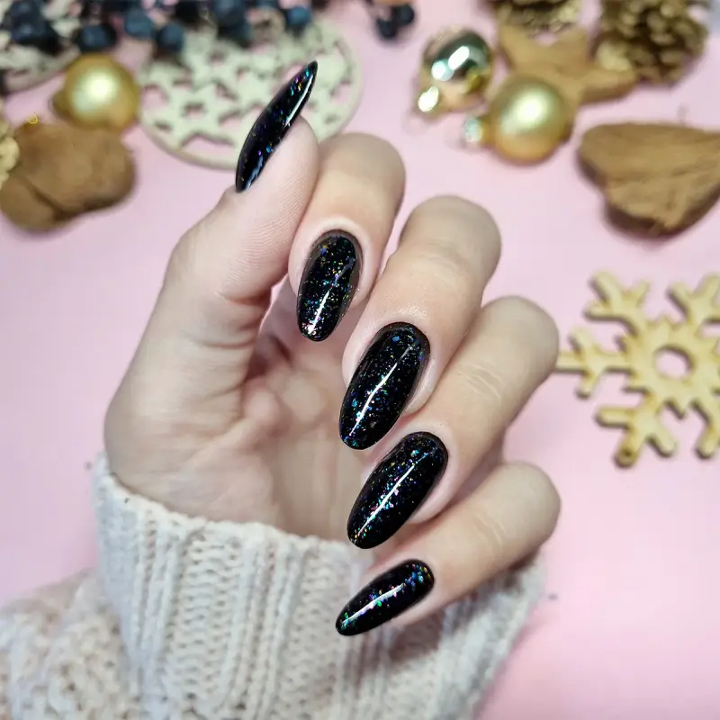 UV Gel Polish Date Smalto Semipermanente #415 Black Graphite - Smalto gel e semipermanente #415 Black Graphite miniatura 4