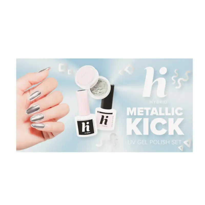 UV Gel Polish METALLIC KICK Set - Cofanetti make up