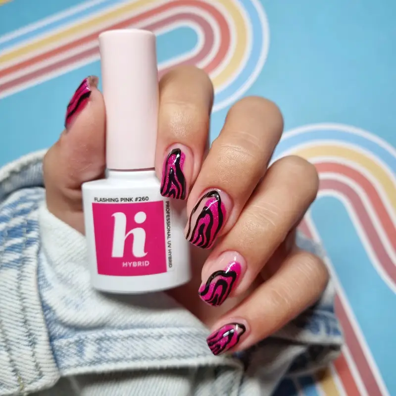 UV Gel Polish Party Smalto Semipermanente #260 Flashing Pink - Smalto gel e semipermanente #260 Flashing Pink miniatura 3