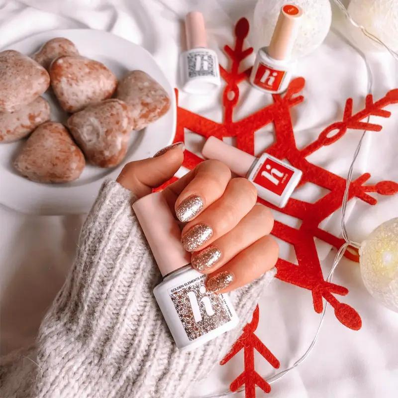 UV Gel Polish Party Smalto Semipermanente #410 Golden Elements - Smalto gel e semipermanente #410 Golden Elements miniatura 3