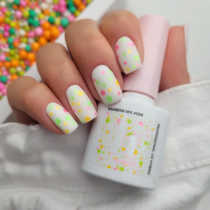 UV Gel Polish Pop Smalto Semipermanente #099 Rainbow Mix - Smalto gel e semipermanente #099 Rainbow Mix miniatura 3