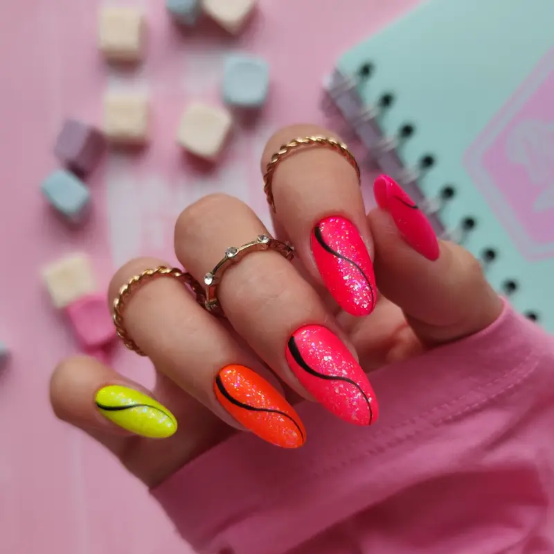 UV Gel Polish Sport Smalto Semipermanente #110 Neon Orange - Smalto gel e semipermanente #110 Neon Orange miniatura 3