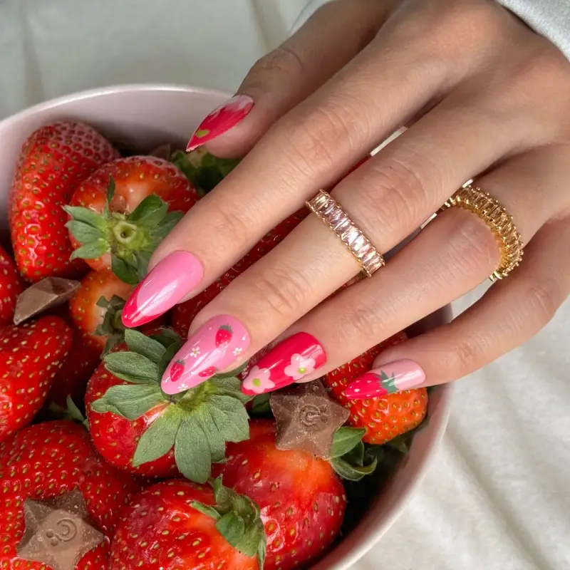 UV Gel Polish Strawberrymania Smalto Semipermanente #374 Strawberry Red - Smalto gel e semipermanente #374 Strawberry Red miniatura 4