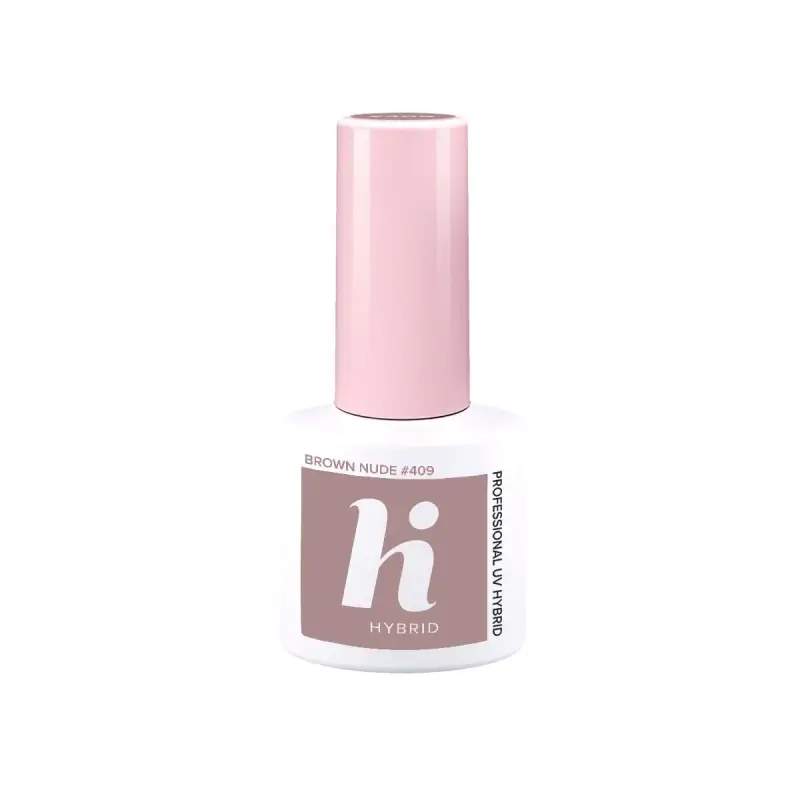 UV Gel Polish Travel Smalto Semipermanente #409 Brown Nude - Smalto gel e semipermanente #409 Brown Nude