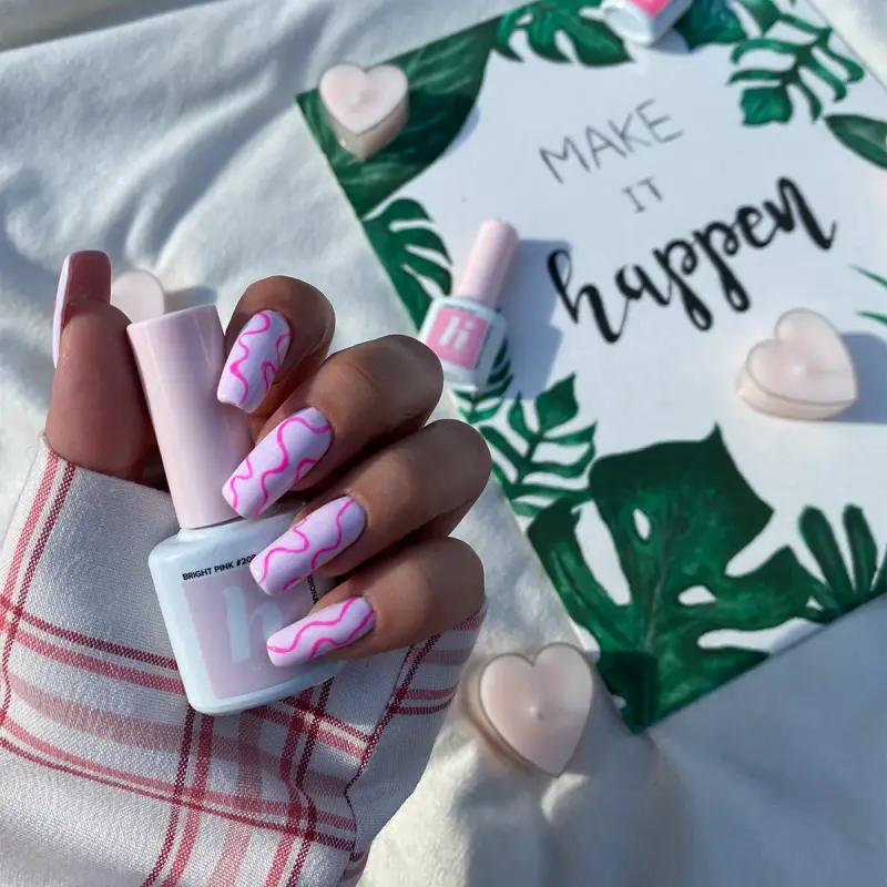 UV Gel Polish Unicorn Smalto Semipermanente #208 Bright Pink - Smalto gel e semipermanente #208 Bright Pink miniatura 3