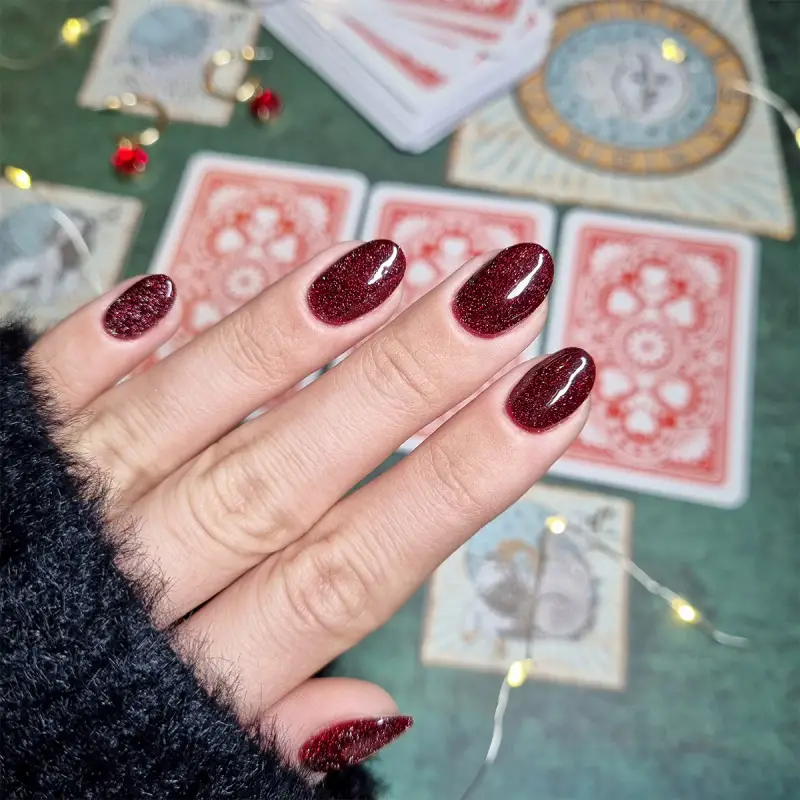 UV Gel Polish Zodiac Smalto Semipermanente #450 Garnet Capricorn - Smalto gel e semipermanente #450 Garnet Capricorn miniatura 3