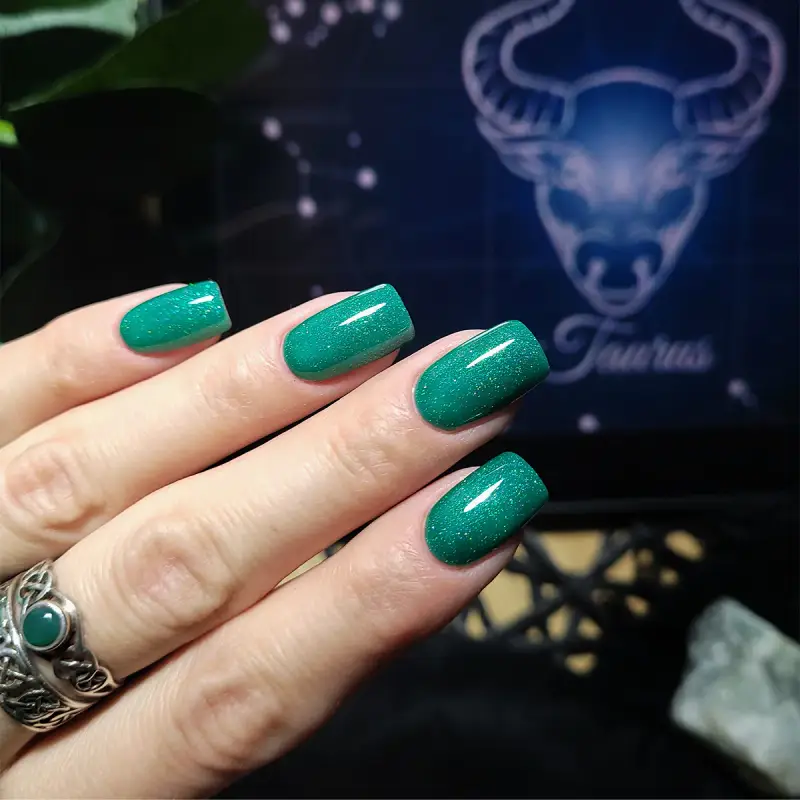 UV Gel Polish Zodiac Smalto Semipermanente #454 Emerald Taurus - Smalto gel e semipermanente #454 Emerald Taurus miniatura 4