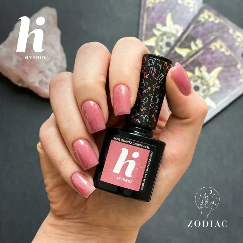 UV Gel Polish Zodiac Smalto Semipermanente #455 Rose Quartz Gemini - Smalto gel e semipermanente #455 Rose Quartz Gemini miniatura 4