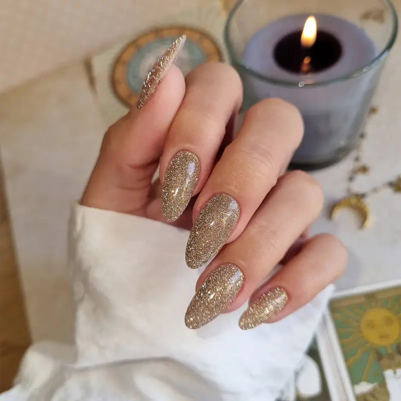 UV Gel Polish Zodiac Smalto Semipermanente #460 Golden Topaz Scorpio - Smalto gel e semipermanente #460 Golden Topaz Scorpio miniatura 4