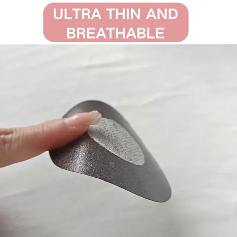 Hibmisy 80 Pezzi Copricapezzoli, Invisibili Adesivo Monouso per Capezzoli Copri Capezzoli per Donna (Nero) miniatura 3