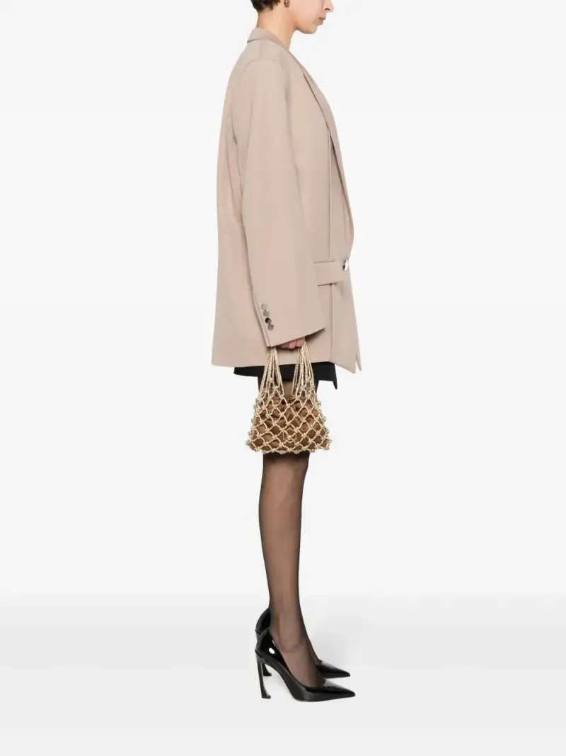 Borsa carrie satin BLU miniatura 2