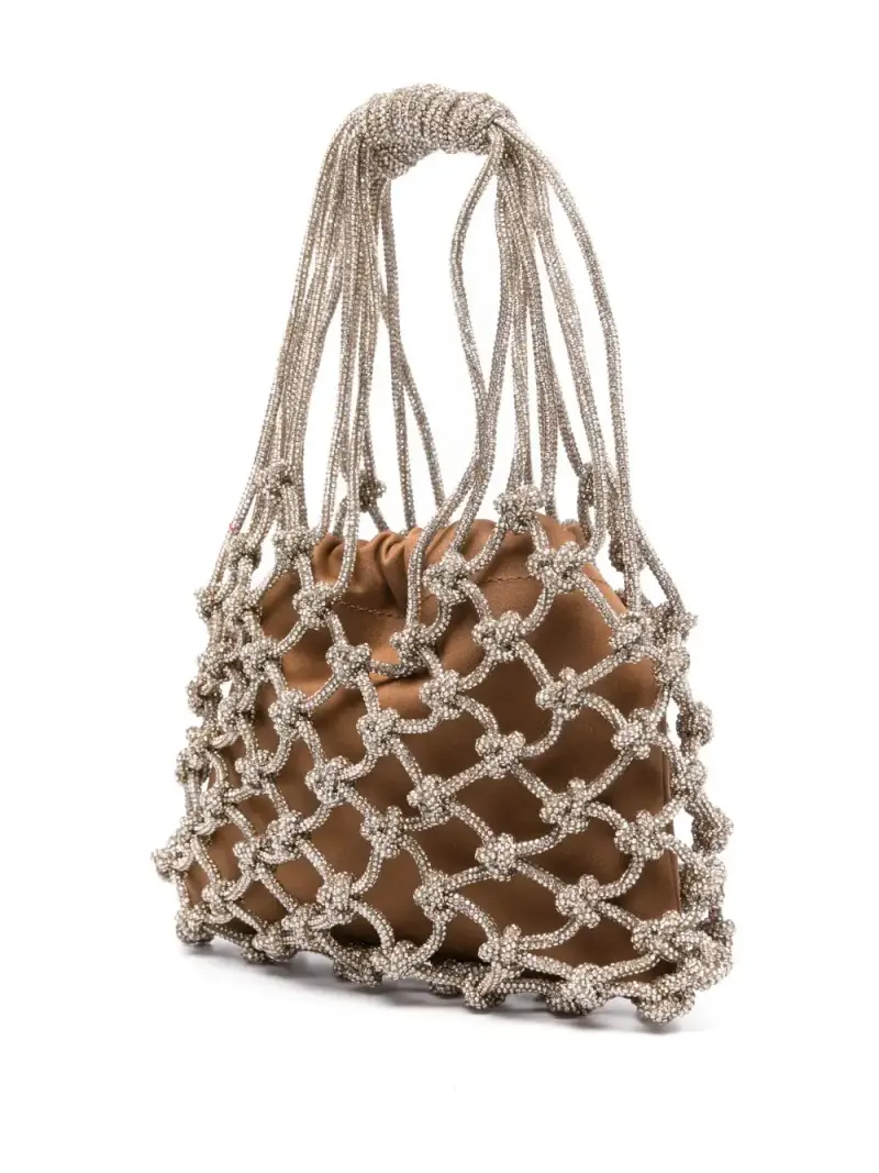 Borsa carrie satin BLU miniatura 5