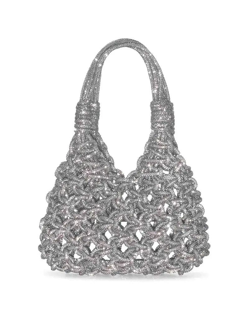 Mini Borsa Gioiello Vannifique Cristallo Color Carne E Neutri