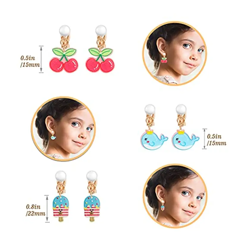 Hifot Orecchini Bambina Bianco 1349363 miniatura 2