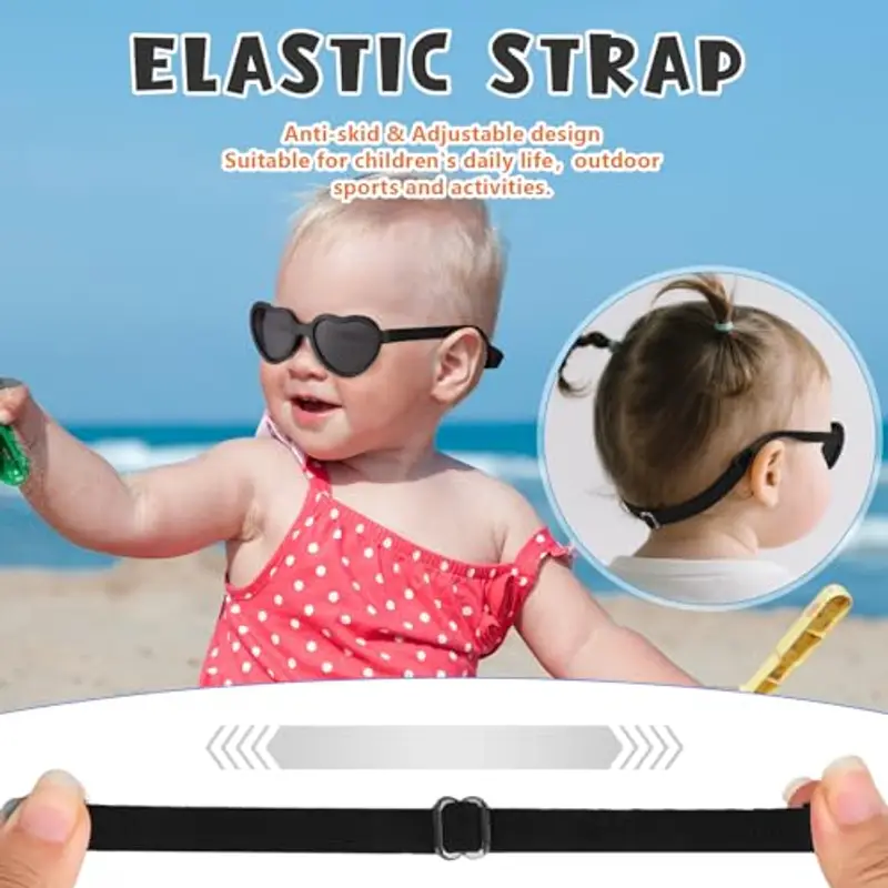 Hifot Bebè Occhiali da sole, Protezione UV400 polarizzata Ragazza miniatura 3