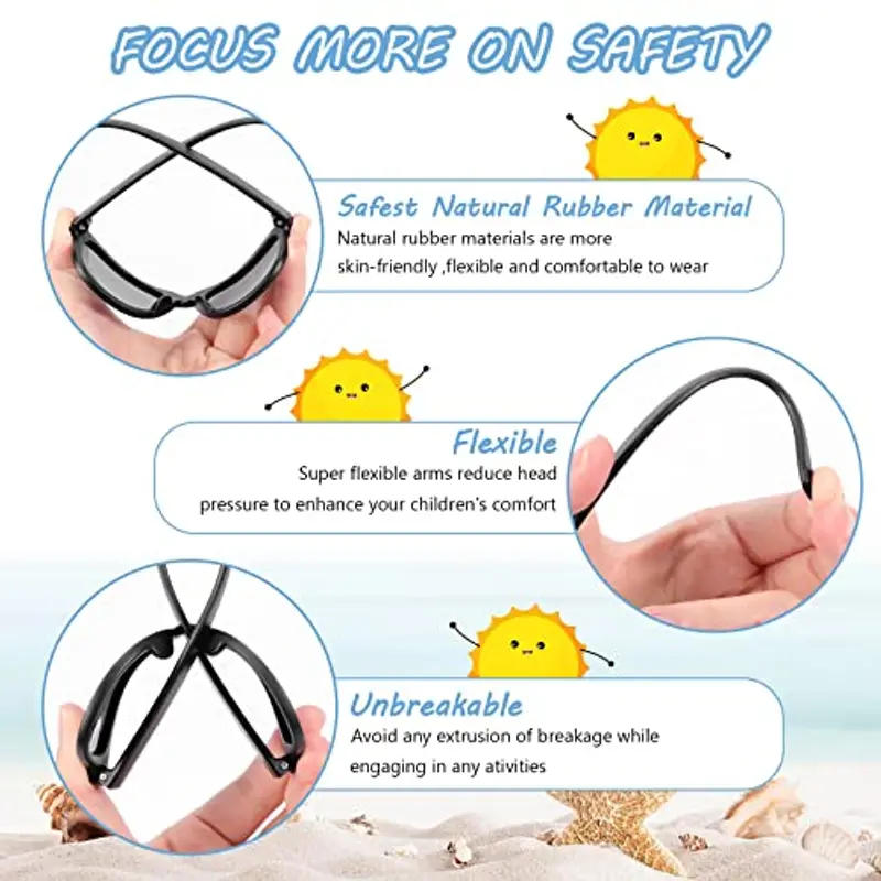 Hifot Occhiali da sole Ragazzo Nero 1610479 miniatura 3