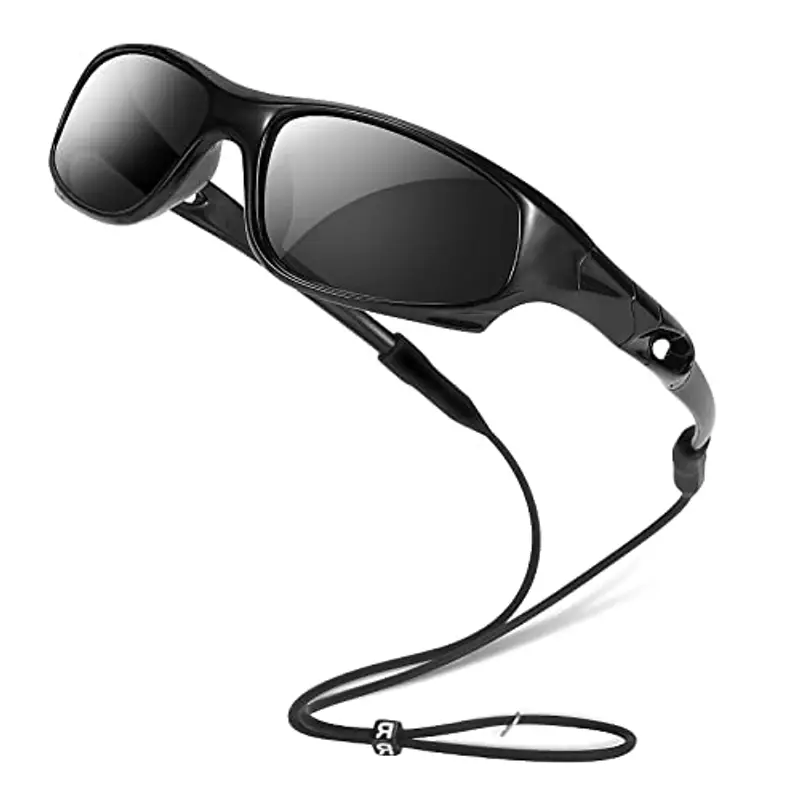 Hifot Occhiali da sole Bambino Bambina con Fascia Elastica,Protezione UV400 Polarizzata TPEE Telaio Flessibile Bebè