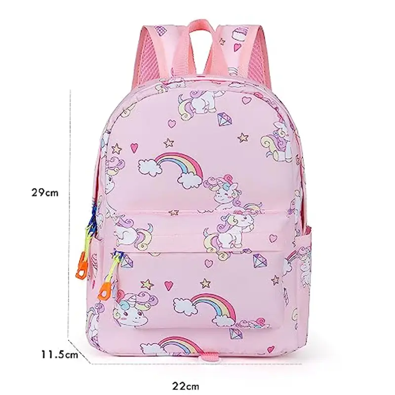 Hifot Unicorno Zaino Bambina, Materna Zainetto per Scuola Bambino Mini Zaini Cinghie Regolabili con Fascia Toracica Unicorno Zaino Regali Bambini miniatura 2