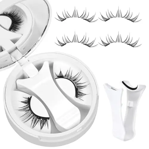 Higu clace Cils magnétiques, cils magnétiques sans eye-liner, cils magnétiques aspect naturel, cils magnétiques avec