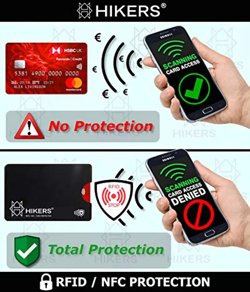 HIKERS Portafogli Nero 1597299 miniatura 2