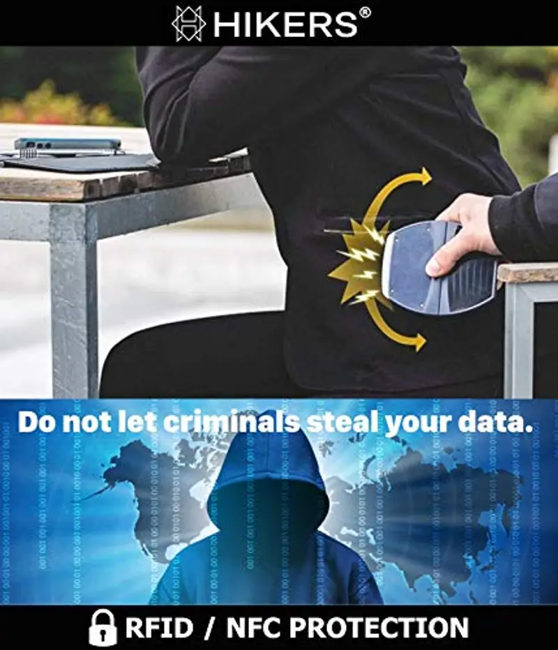 HIKERS Portafogli Nero 1597299 miniatura 3
