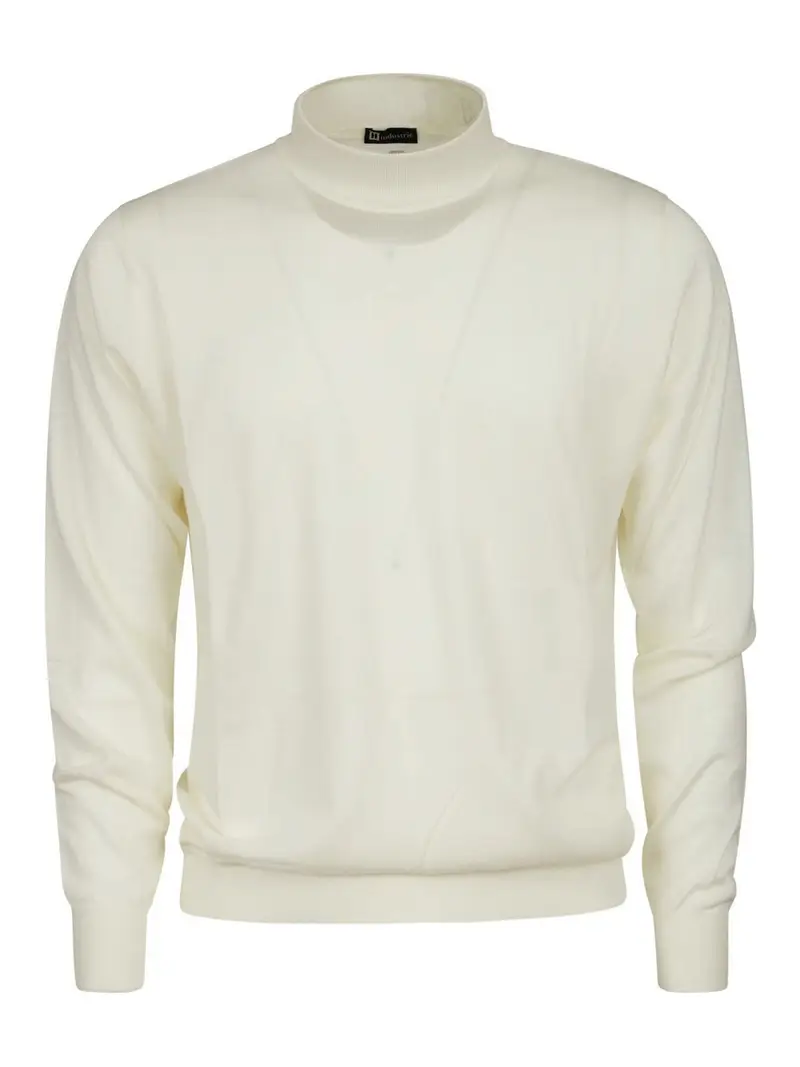 Lupetto Ã¨ merino reale Bianco