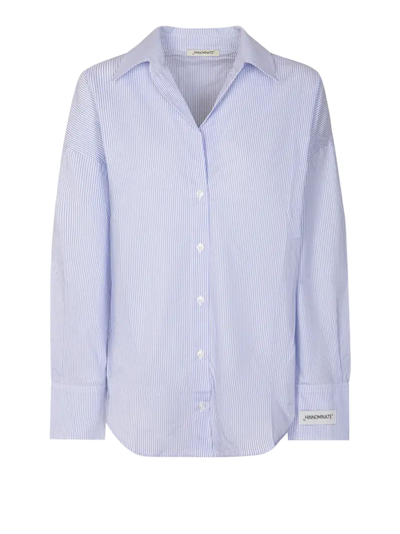 camicia casual hinnominate da donna - celeste