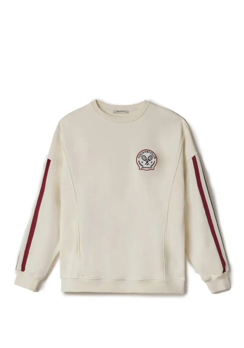 Hinnominate Felpa Donna Paricollo Burro