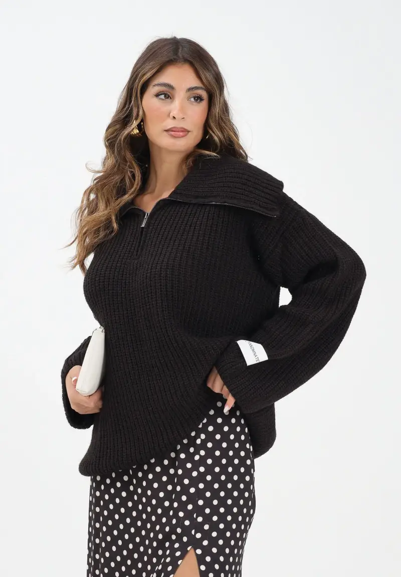 Maglione marrone da donna miniatura 2