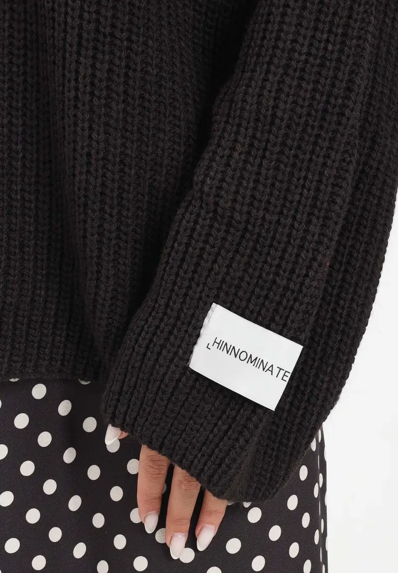 Maglione marrone da donna miniatura 3