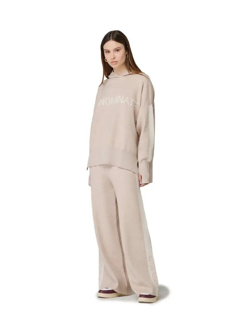 Pantalone Donna Beige miniatura 2