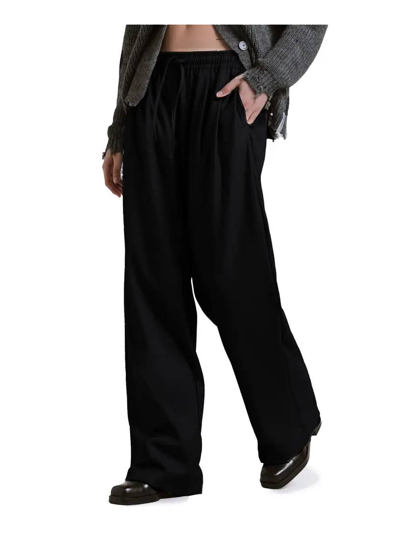 HINNOMINATE - Pantalone Donna Nero miniatura 2