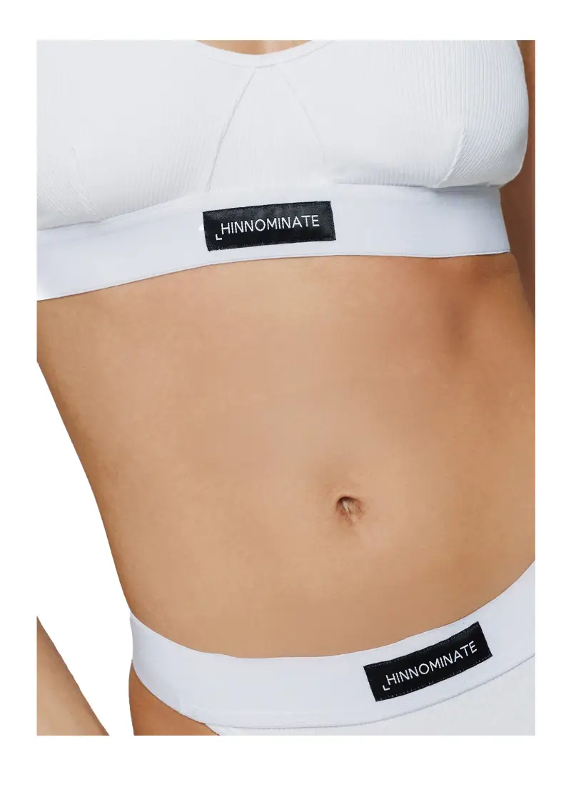 Hinnominate Reggiseno Donna Bianco In Costina Con Elastico miniatura 2