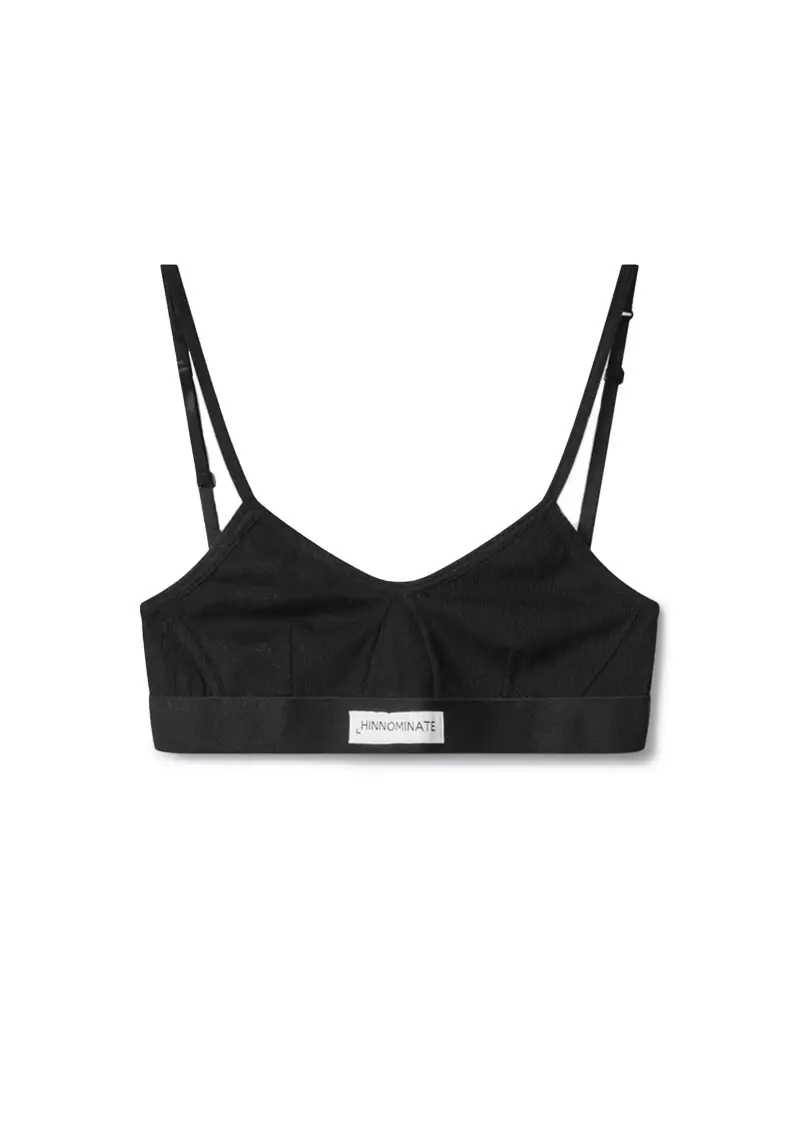 Hinnominate Reggiseno Donna Nero in Cotone