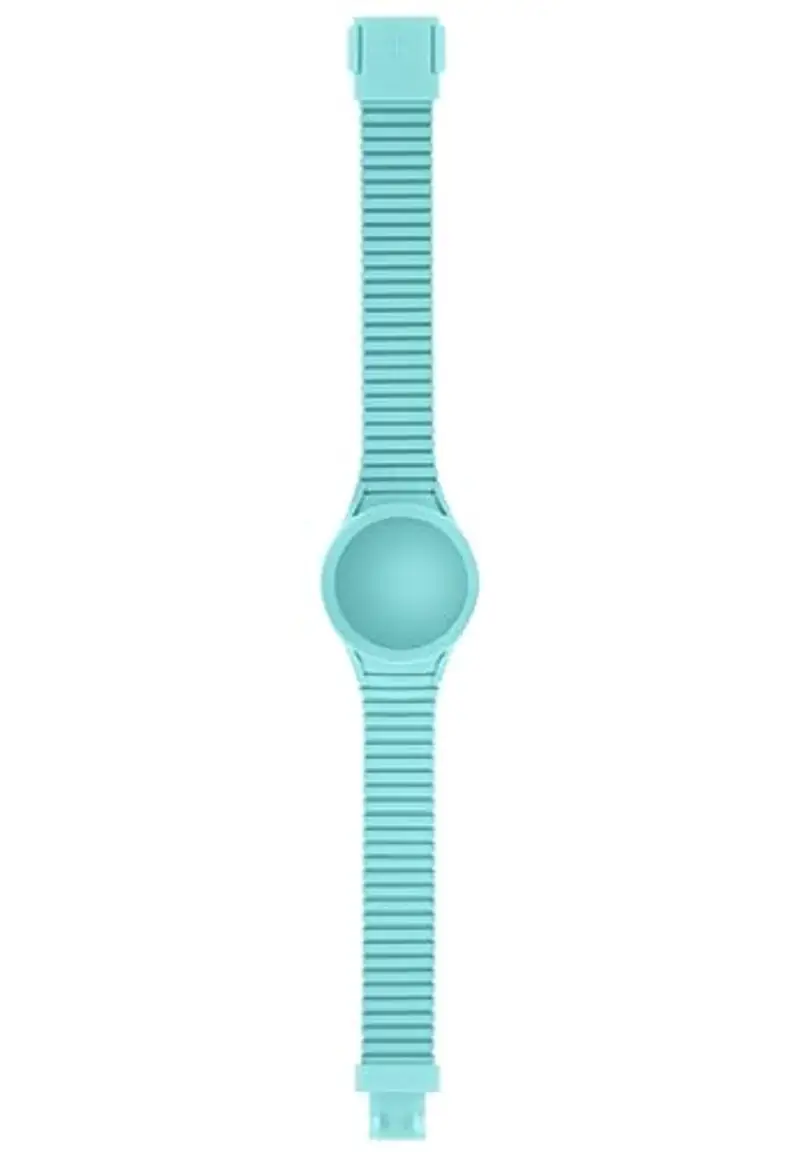 HIP HOP CINTURINO DONNA REGOLABILE E INTERCAMBIABILE SILICONE AZZURRO PER OROLOGIO 34MM HBU0535 miniatura 2