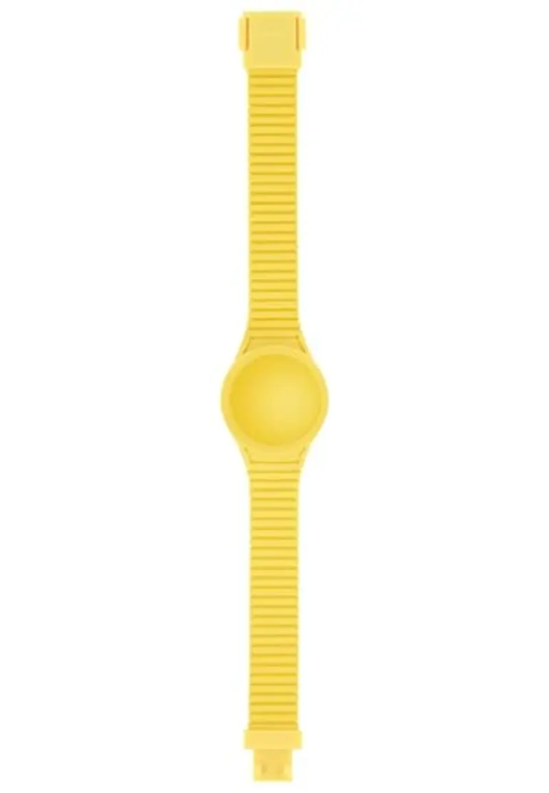 HIP HOP CINTURINO DONNA SOLARE 34 MM REGOLABILE IN SILICONE GIALLO HBU0534 miniatura 2