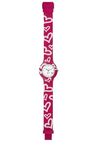 HIP HOP, Collezione Bandana, Orologio Donna Black, Cinturino in Silicone Intercambiabile, Pratica Chiusura, Cassa 32mm,