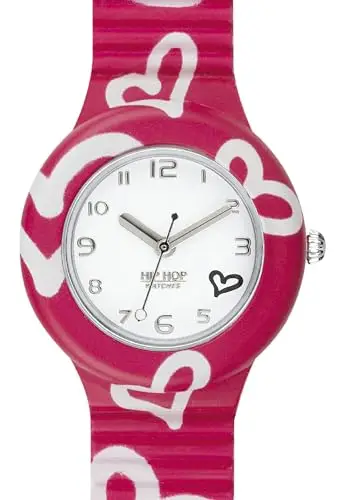 HIP HOP, Collezione Bandana, Orologio Donna Black, Cinturino in Silicone Intercambiabile, Pratica Chiusura, Cassa 32mm miniatura 2