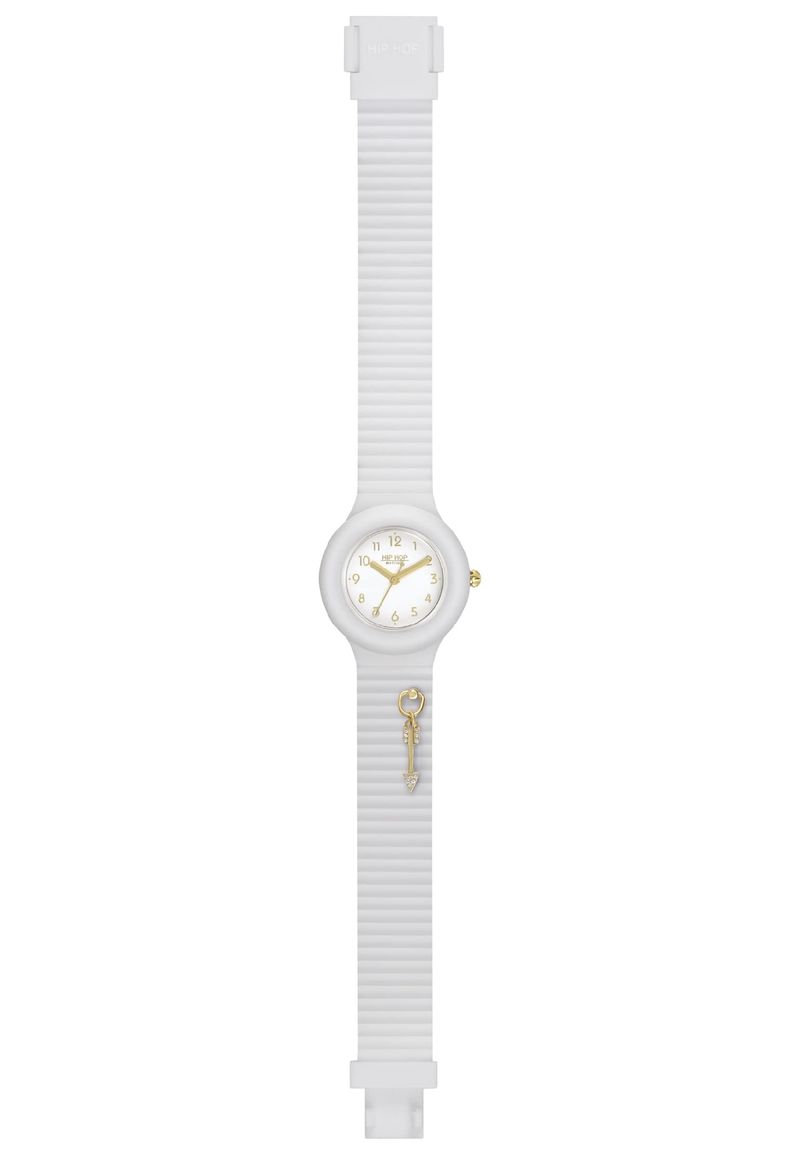 HIP HOP Orologio Donna Cinturino Silicone Bianco