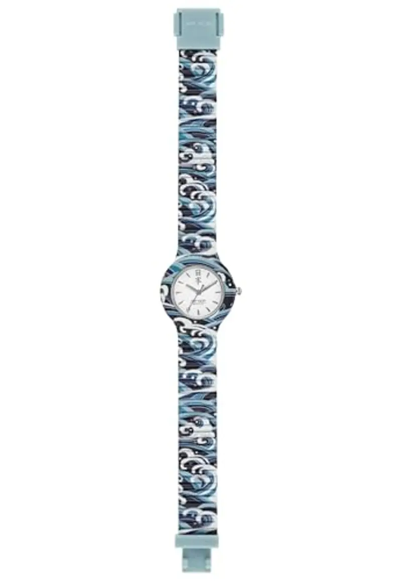 HIP HOP, Collezione I Love Japan, Orologio Donna Blue, Cinturino in Silicone Intercambiabile, Pratica Chiusura, Cassa 32mm, Movimento al Quarzo, Resistente all'Acqua, Lunghezza Regolabile, Multicolor