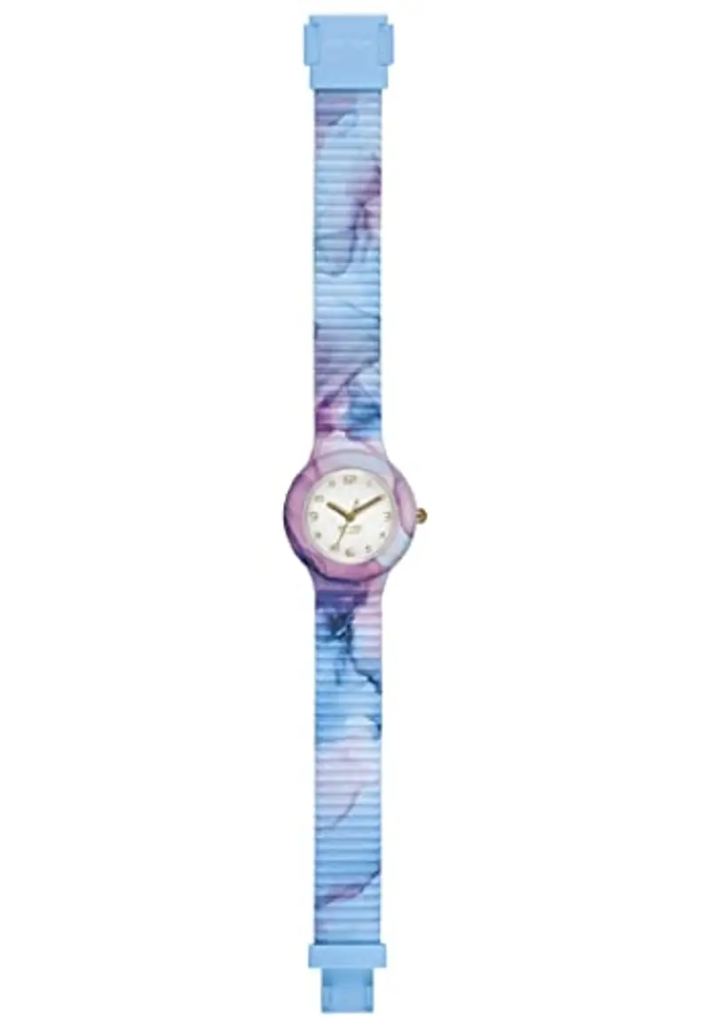 HIP HOP, Collezione In the Clouds, Orologio Donna Light Blue, con Cinturino in Silicone Intercambiabile, Pratica Chiusura, Cassa 32 mm, Movimento al Quarzo, Resistente all'Acqua, Lunghezza Regolabile